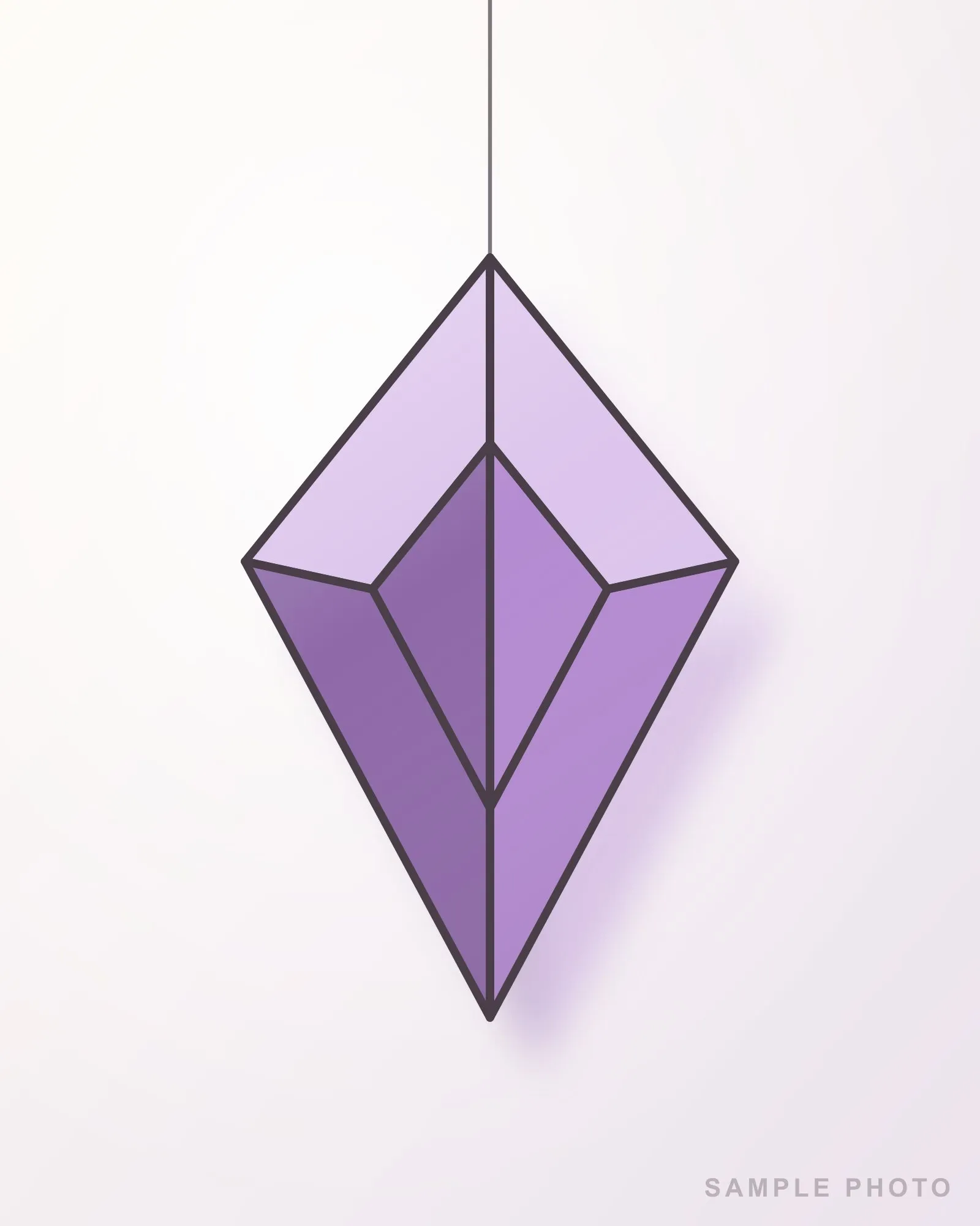 Lilac Crystal Suncatcher, photo 1 of 3
