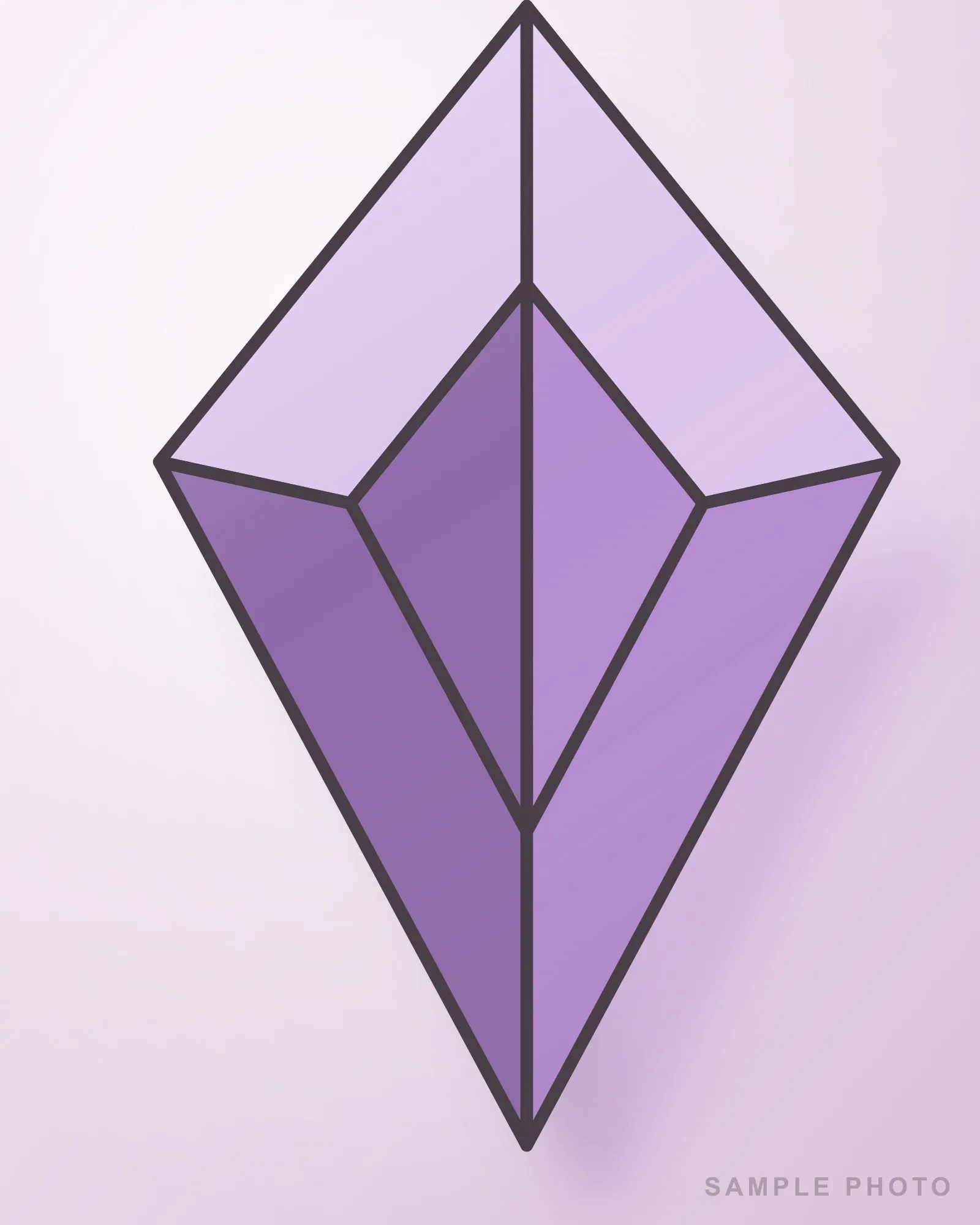 Lilac Crystal Suncatcher, photo 2 of 3